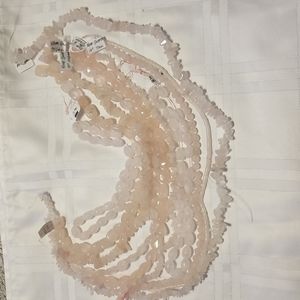 HUGE quantity of Rose Quartz Strands from 15" to 30", various mm.NWOT #21